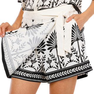 Thumbnail 3: Ellen Tracy Womens Linen Wrapped Skort 