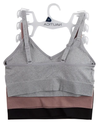 Thumbnail 2: Nautica Plus 3 Pk Ribbed Seamless Bras  