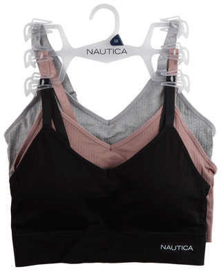 Thumbnail 1: Nautica Plus 3 Pk Ribbed Seamless Bras  