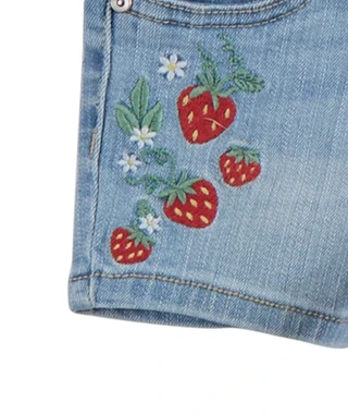 Thumbnail 3: Squeeze Little Girls Denim Shorts 
