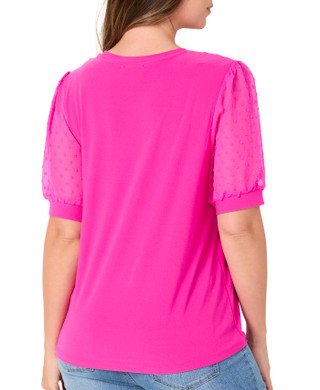 Thumbnail 2: Cece Women's Clip Dot Sleeve Top 