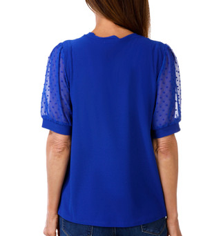 Thumbnail 2: Cece Women's Clip Dot Sleeve Top 
