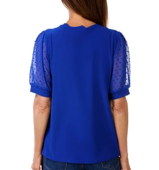 Thumbnail 2: Cece Women's Clip Dot Sleeve Top 