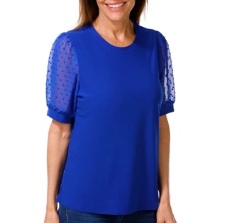 Thumbnail 1: Cece Women's Clip Dot Sleeve Top 