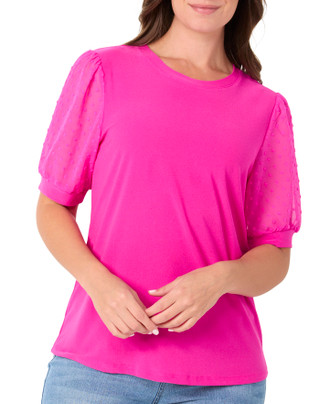 Thumbnail 1: Cece Women's Clip Dot Sleeve Top 