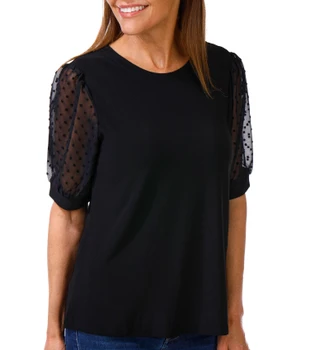 Thumbnail 1: Cece Women's Clip Dot Sleeve Top 