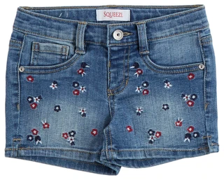 Thumbnail 1: Squeeze Little Girls Denim Shorts  
