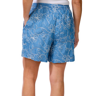 Thumbnail 2: Nicole Miller Women's Embroidered Shorts  