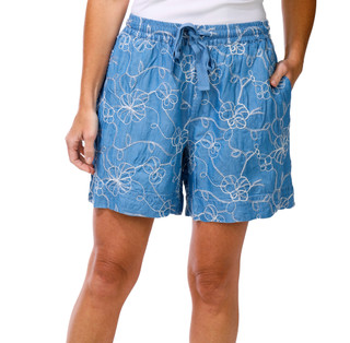 Thumbnail 1: Nicole Miller Women's Embroidered Shorts  