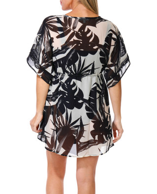 Thumbnail 2: Miken Women's Short Sleeve Kimono Cover Up 