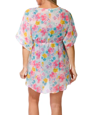Thumbnail 2: Miken Women's Printed Kimono Cover Up 