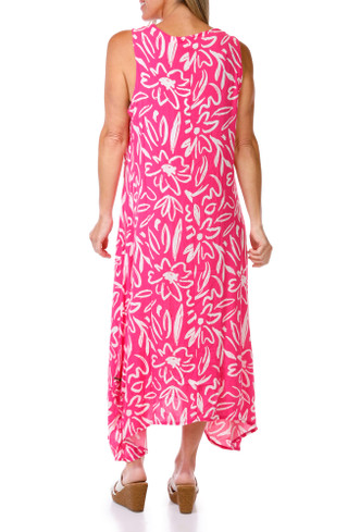 Thumbnail 2: Kaktus Women's Sleeveless Patio Midi Dress 