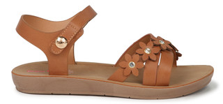 Thumbnail 2: Bebe Girls Flower Applique Sandals 