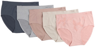 Thumbnail 1: ANNE KLEIN Women's 5 Pk Seamless Brief Panties  