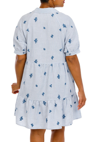 Thumbnail 3: FIGUEROA & FLOWER Women's Plus Embroidered Causal Dress 
