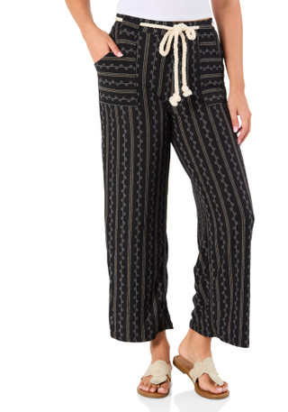 Thumbnail 1: Derek Heart Juniors Print Rope Belt Pants 