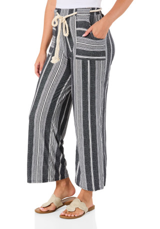 Thumbnail 3: Derek Heart Juniors Print Rope Belt Pants 