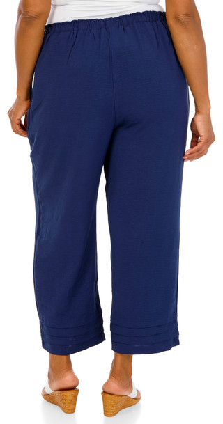 Thumbnail 2: Soho Apparel Women's Plus Solid Wide Leg Culottes  