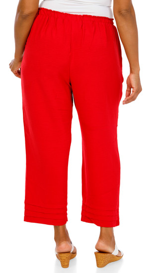 Thumbnail 2: Soho Apparel Women's Plus Solid Wide Leg Culottes  