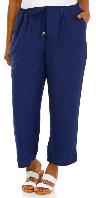 Thumbnail 1: Soho Apparel Women's Plus Solid Wide Leg Culottes  