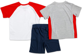 Thumbnail 2: Marvel Little Boys 3 Pc Shorts Set 