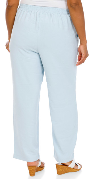 Thumbnail 2: Soho Apparel Women's Plus Wide Leg Drawstring Pants 