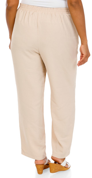 Thumbnail 2: Soho Apparel Women's Plus Wide Leg Drawstring Pants 