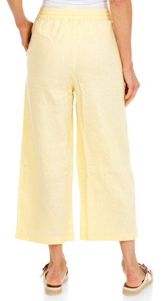 Thumbnail 2: DKNY Women's Linen Wide Leg Drawstring Capris 