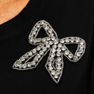 Thumbnail 3: Cece Women's Rhinestone Bow Top  