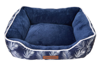 Thumbnail 3: Nautica 20x16 Palm Leaf Print Plush Pet Bed 