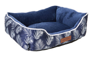 Thumbnail 1: Nautica 20x16 Palm Leaf Print Plush Pet Bed 