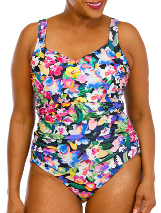 Thumbnail 1: Maxine of Hollywood Women's Floral One Piece Swimsuit  