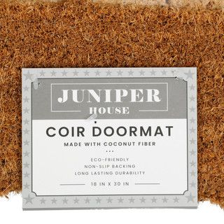 Thumbnail 5: Juniper House 18x30 Embossed Star Home Coir Doormat 