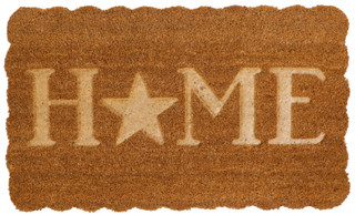 Thumbnail 1: Juniper House 18x30 Embossed Star Home Coir Doormat 