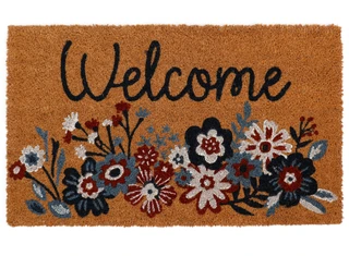 Thumbnail 2: Spring Things 18x30 Americana Floral Welcome Coir Doormat 