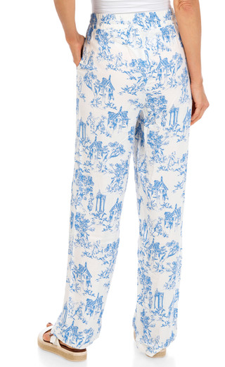 Thumbnail 2: Velvet Heart Women's Print Wide Leg Drawstring Pants 