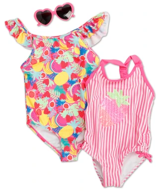Thumbnail 1: B TWEEN Little Girls 3 Pc Swimsuit Set  