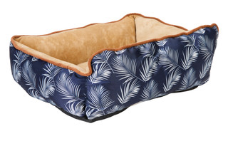 Thumbnail 2: Nautica 20x16 Palm Leaf Print Plush Pet Bed 