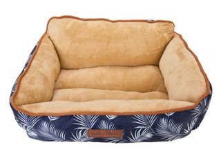 Thumbnail 3: Nautica 20x16 Palm Leaf Print Plush Pet Bed 