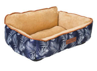 Thumbnail 1: Nautica 20x16 Palm Leaf Print Plush Pet Bed 