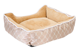 Thumbnail 3: Nautica 20x16 Lattice Print Plush Pet Bed 