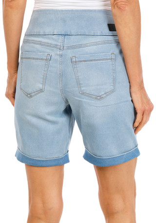 Thumbnail 2: Sound Style Women's Petite 5 Pocket Comfort Stretch Cuffed Shorts 