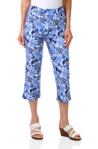 Thumbnail 1: Stella Parker Women's Petite Comfort Stretch Wide Band Capris 