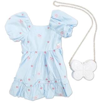 Thumbnail 1: Tahari Toddler Girls 2 Pc Floral Dress & Crossbody  