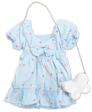 Thumbnail 2: Tahari Toddler Girls 2 Pc Floral Dress & Crossbody  