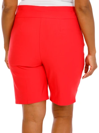 Thumbnail 2: Philosophy Women's Plus Comfort Stretch Wide Band Shorts 