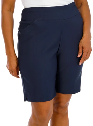 Thumbnail 1: Philosophy Women's Plus Comfort Stretch Wide Band Shorts 