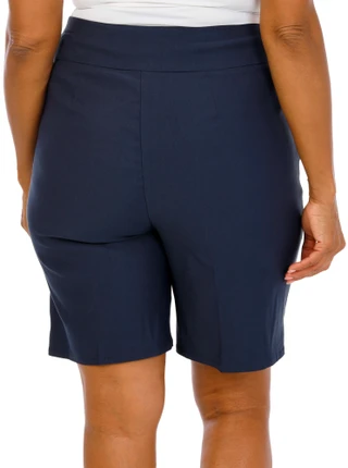 Thumbnail 2: Philosophy Women's Plus Comfort Stretch Wide Band Shorts 