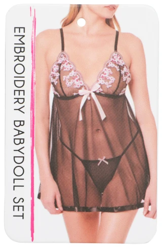 Thumbnail 3: Spree Women's 2 Pc Babydoll Cami & Panty Set  