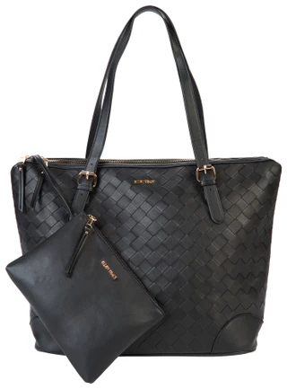Thumbnail 1: Ellen Tracy Woven Workbook Tote 